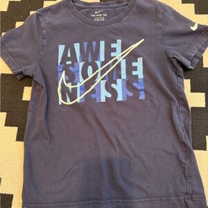 Nike Kids Dark Blue Graphic Tee
